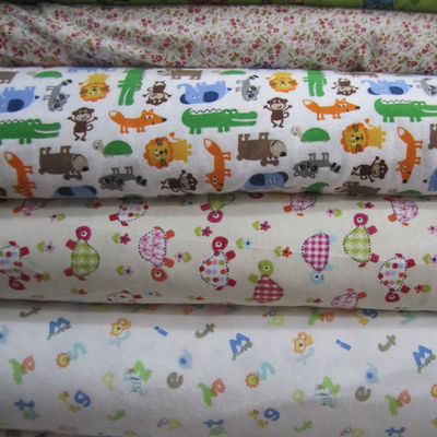 qualità  Tear-Resistant Soft Cotton Fabric 100%Cotton Flannel Fabric For Baby Bedding Sets / Blanket / Home Textile fabbrica